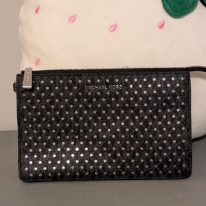Michael Kors Black Polka Dot Clutch